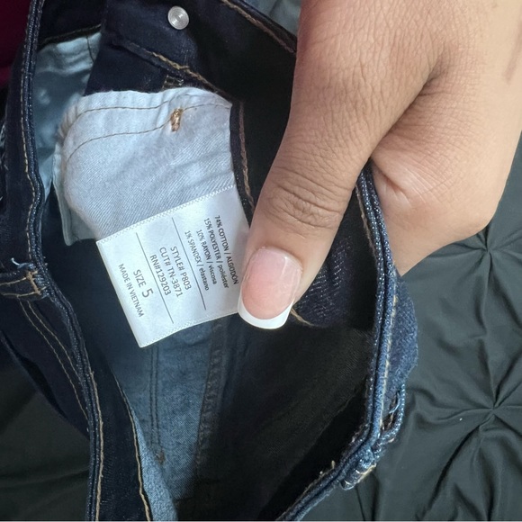 Dark Wash Ripped Jeans - Picture 2 of 4